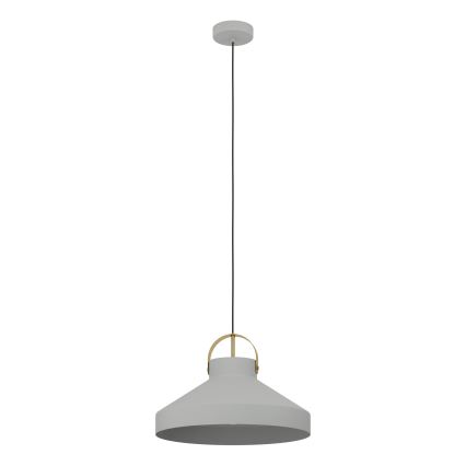 Eglo - Lámpara colgante 1xE27/40W/230V gris
