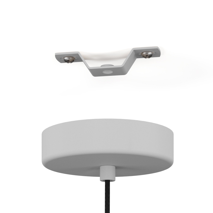 Eglo - Lámpara colgante 1xE27/40W/230V gris