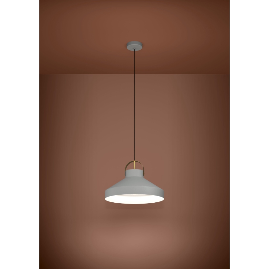 Eglo - Lámpara colgante 1xE27/40W/230V gris
