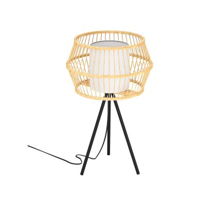 Eglo - Lámpara de mesa 1xE27/40W/230V bambú