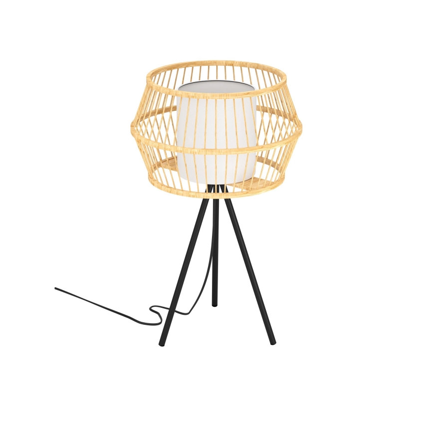 Eglo - Lámpara de mesa 1xE27/40W/230V bambú