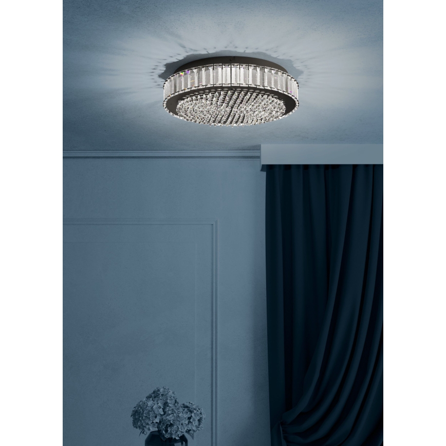 Eglo - Plafón LED regulable LED/23,5W/230V 4000K negro