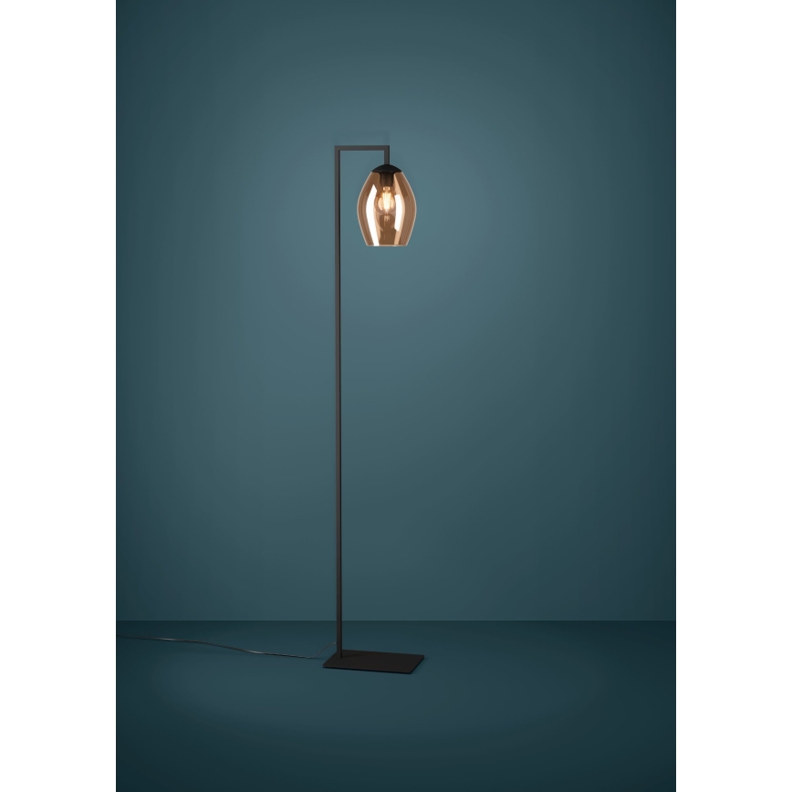 Eglo - Lámpara de pie 1xE27/40W/230V marrón