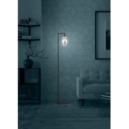 Eglo - Lámpara de pie 1xE27/40W/230V ahumado