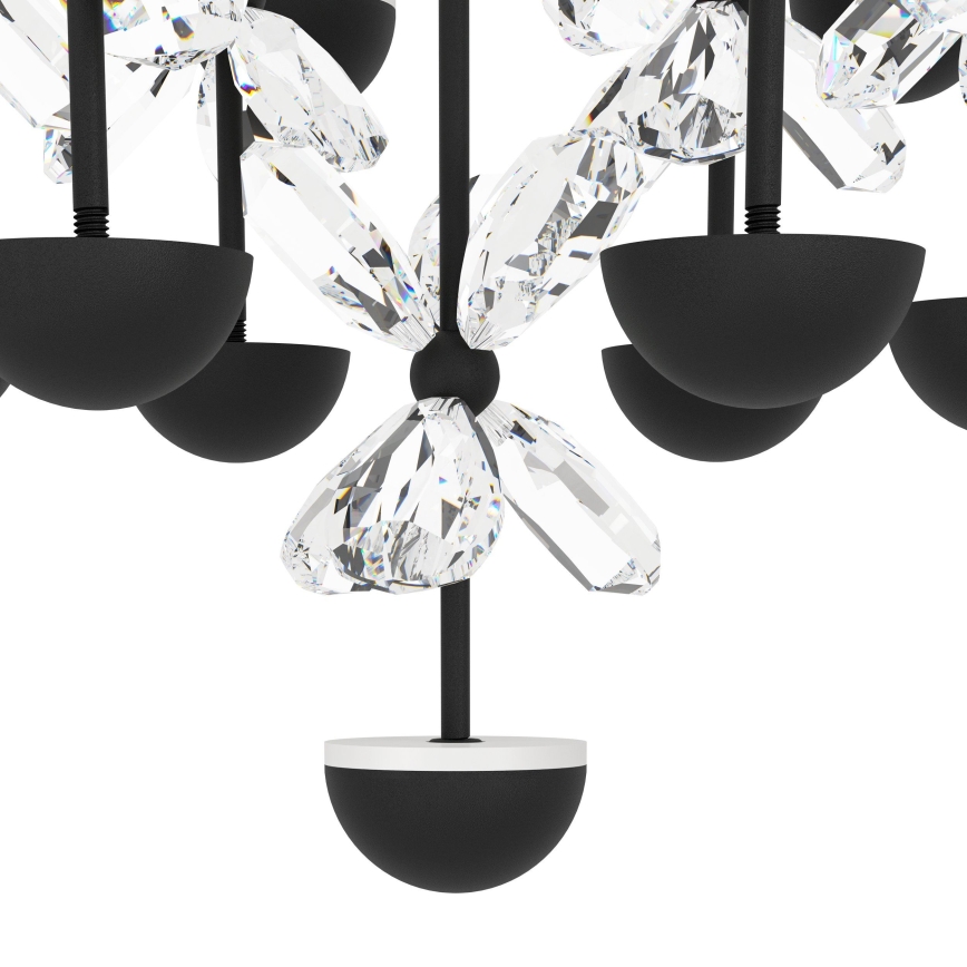 Eglo - Lámpara de araña LED regulable LED/27W/230V 3000K negro
