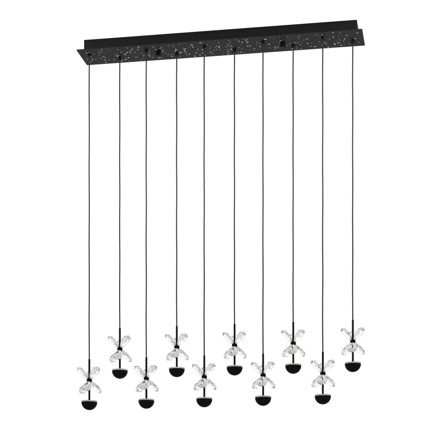 Eglo - Lámpara de araña LED regulable LED/23W/230V 3000K negro