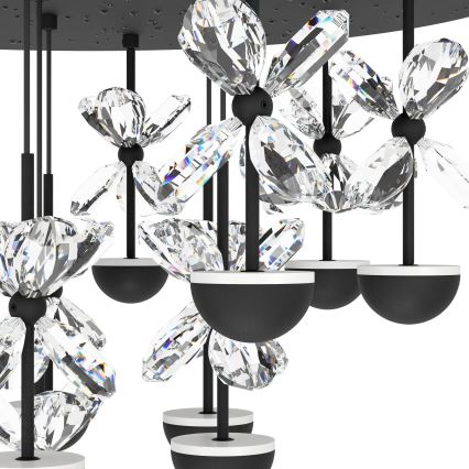 Eglo - Lámpara de araña LED regulable LED/23W/230V 3000K negro