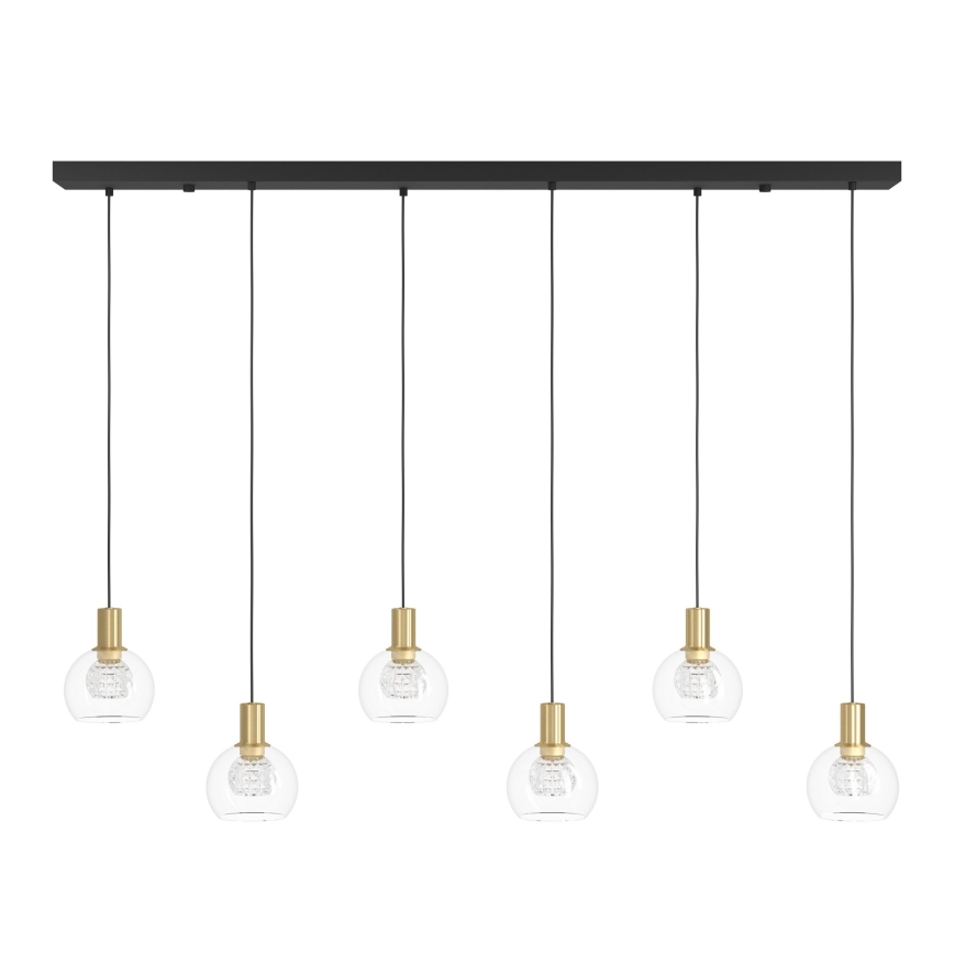 Eglo - Lámpara de araña LED regulable 6xLED/5,4W/230V 3000K dorado
