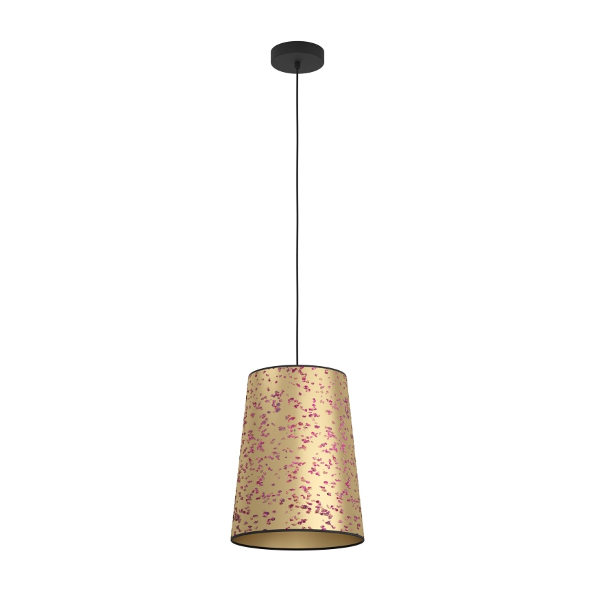 Eglo - Lámpara colgante 1xE27/25W/230V dorado/rosa