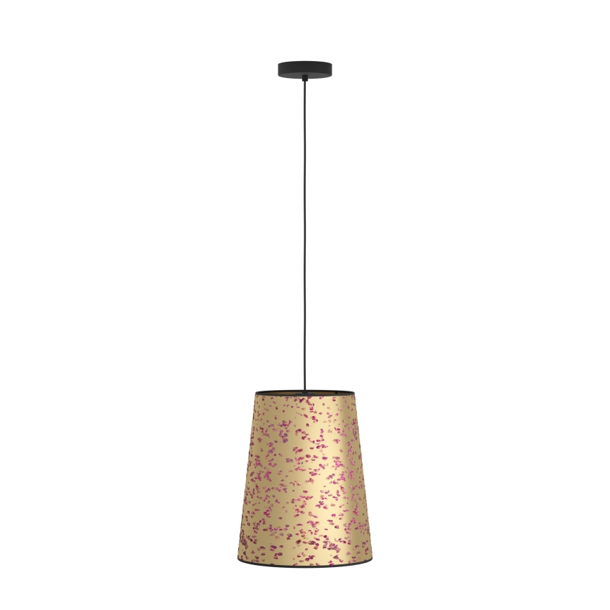 Eglo - Lámpara colgante 1xE27/25W/230V dorado/rosa