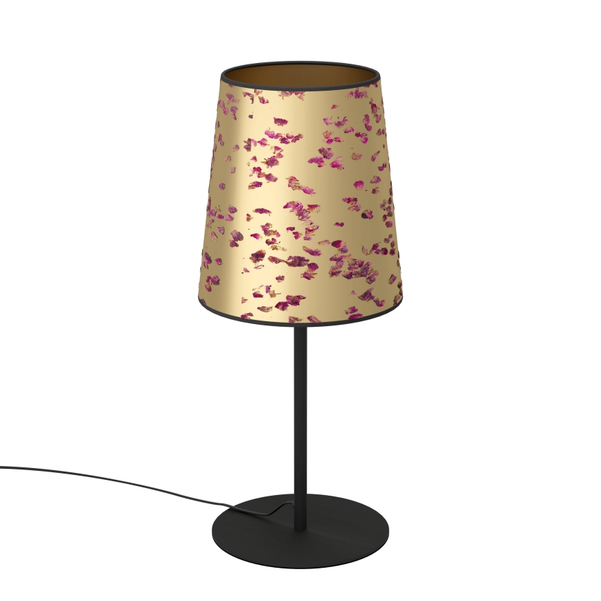 Eglo - Lámpara de mesa 1xE27/25W/230V dorado/rosa