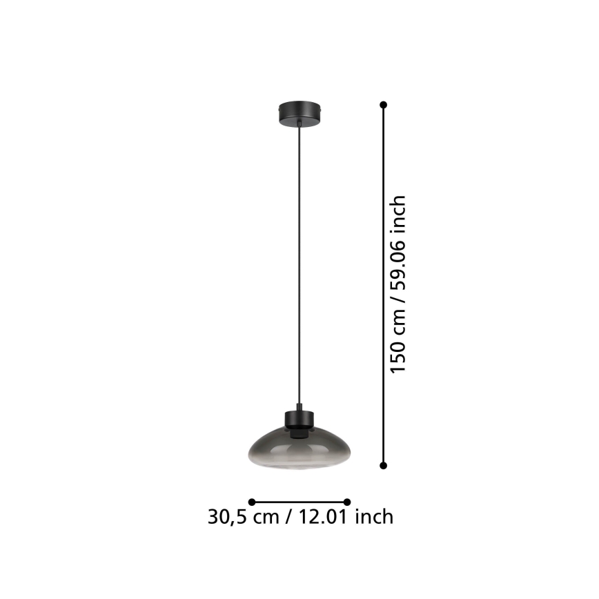 Eglo - Lámpara de araña LED regulable LED/5,4W/230V 2700K ahumado