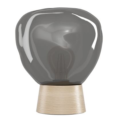 Eglo - Lámpara de mesa 1xE27/40W/230V ahumado