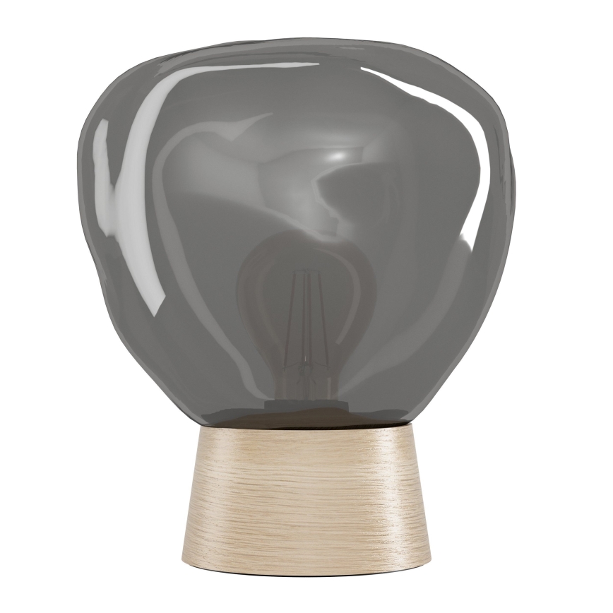 Eglo - Lámpara de mesa 1xE27/40W/230V ahumado