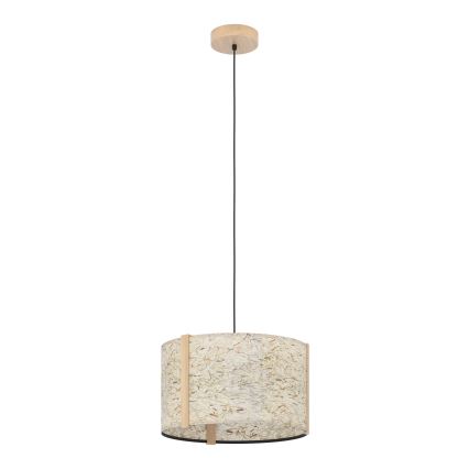 Eglo - Lámpara colgante 1xE27/25W/230V beige