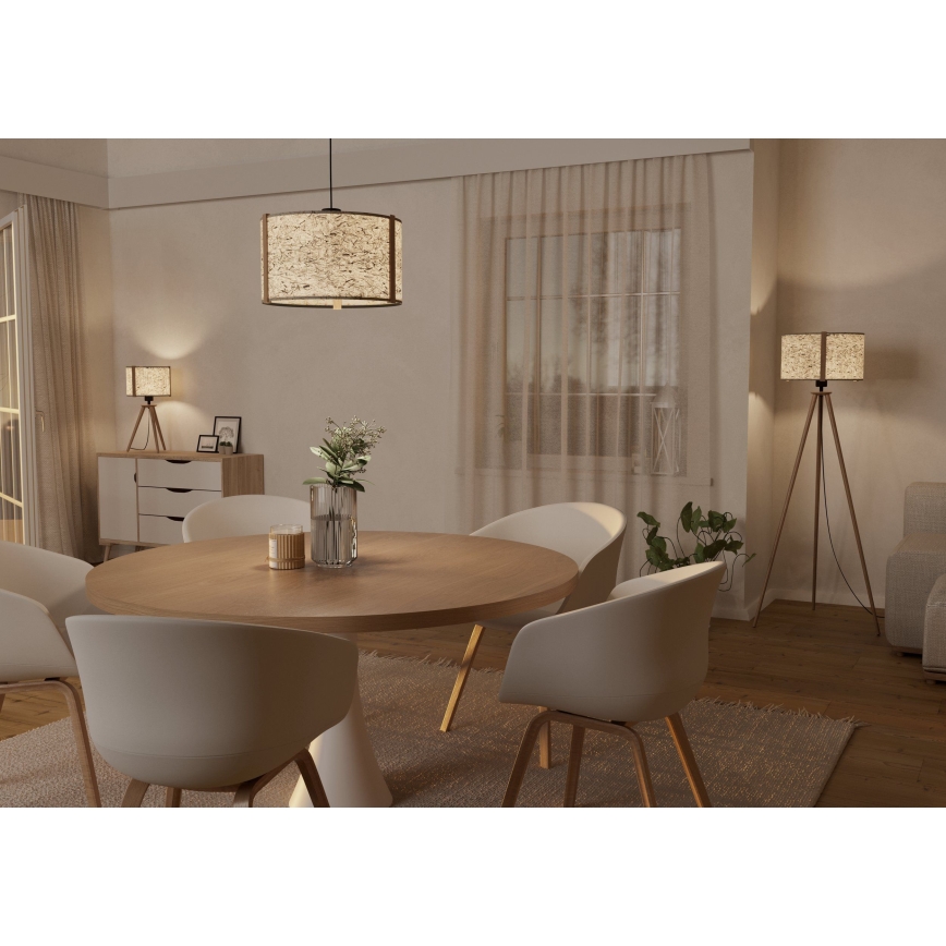 Eglo - Lámpara colgante 1xE27/25W/230V beige