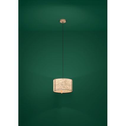 Eglo - Lámpara colgante 1xE27/25W/230V beige