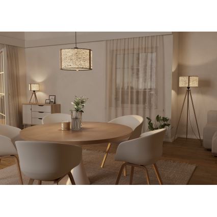 Eglo - Lámpara de pie 1xE27/25W/230V beige