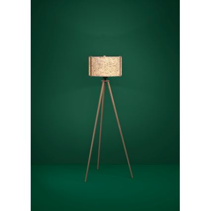 Eglo - Lámpara de pie 1xE27/25W/230V beige