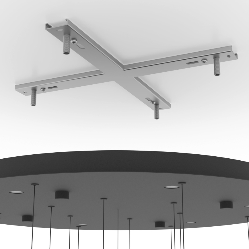 Eglo - Lámpara de araña LED regulable 6xLED/4,2W/230V 3000K transparente