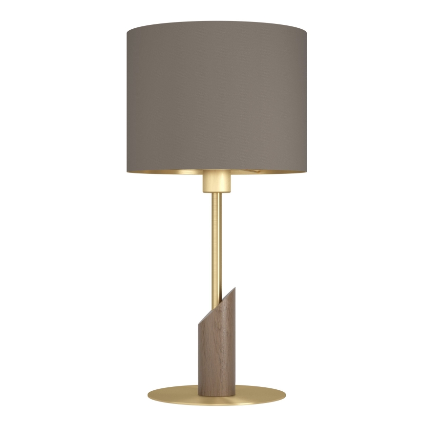 Eglo - Lámpara de mesa 1xE27/40W/230V marrón/dorado