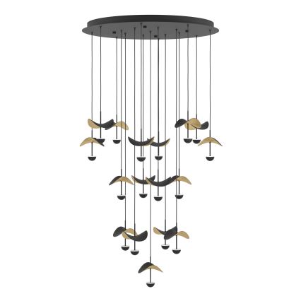 Eglo - Lámpara de araña LED regulable 17xLED/2,3W/230V 3000K diá. 78 cm