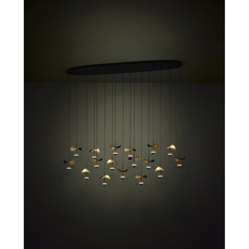 Eglo - Lámpara de araña LED regulable 17xLED/2,3W/230V 3000K