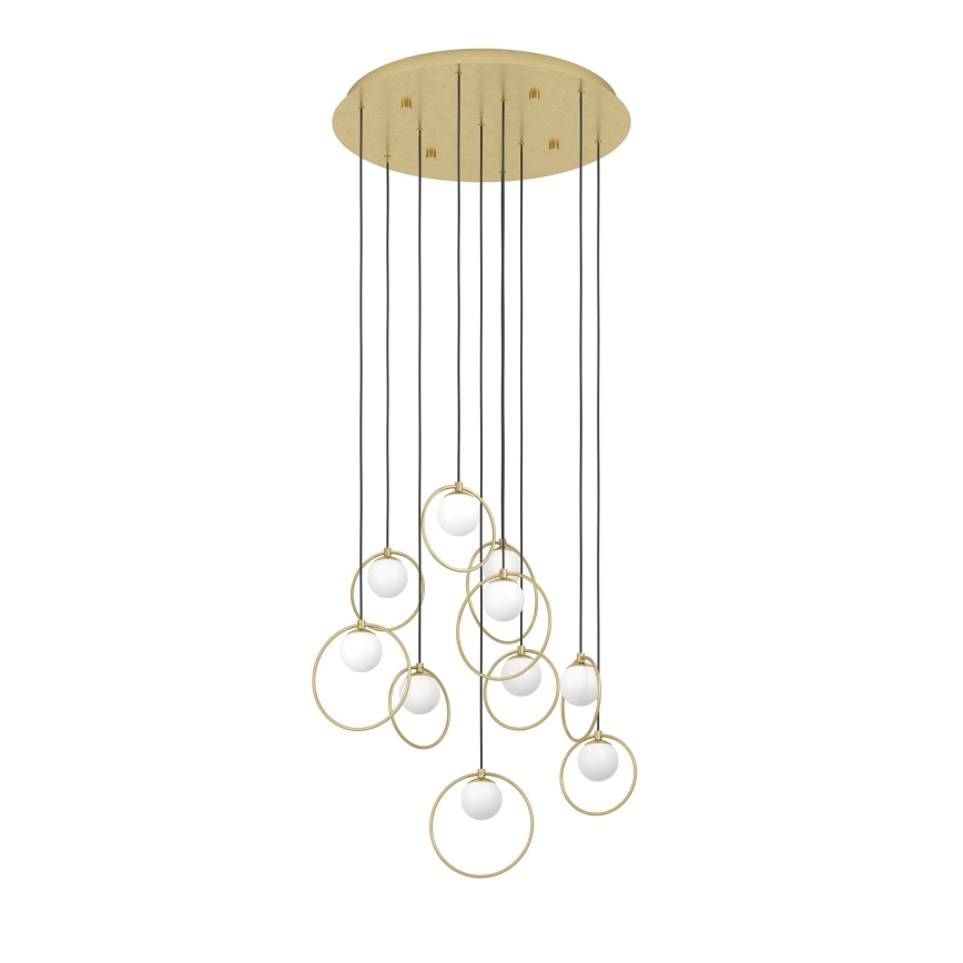 Eglo - Lámpara de araña LED regulable 10xLED/3W/230V 3000K diá. 58 cm dorado