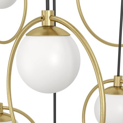 Eglo - Lámpara de araña LED regulable 10xLED/3W/230V 3000K diá. 58 cm dorado