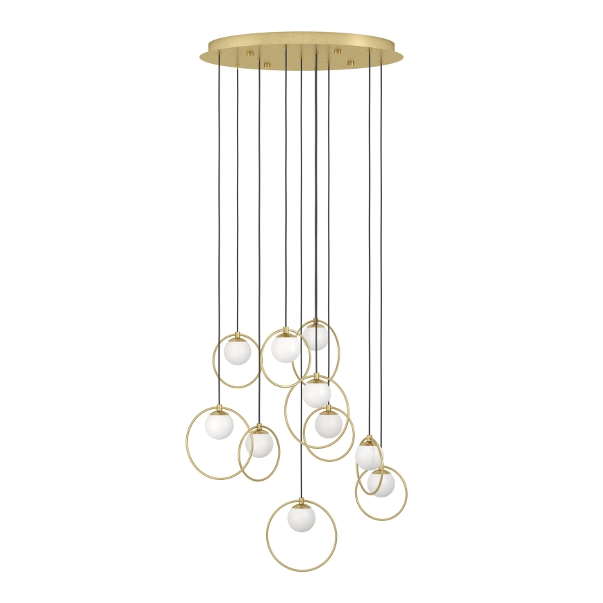 Eglo - Lámpara de araña LED regulable 10xLED/3W/230V 3000K diá. 58 cm dorado