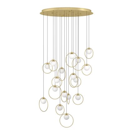 Eglo - Lámpara de araña LED regulable 17xLED/3W/230V 3000K diá. 78 cm dorado