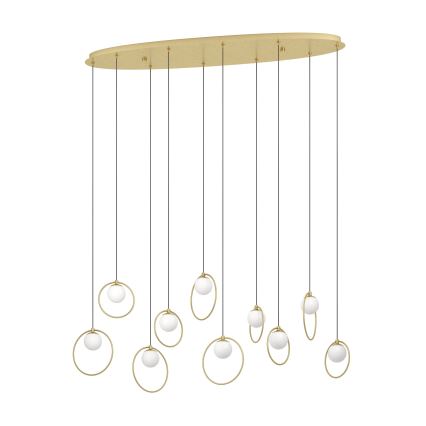 Eglo - Lámpara de araña LED regulable 10xLED/3W/230V 3000K dorado