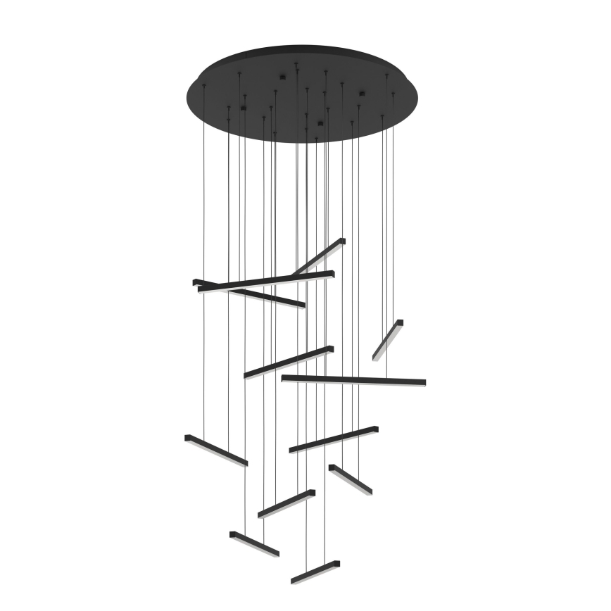 Eglo - Lámpara de araña LED regulable 12xLED/8,4W/230V 3000K negro