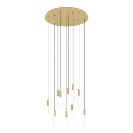 Eglo - Lámpara de araña LED regulable 10xLED/3W/230V 3000K diá. 58 cm dorado