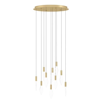 Eglo - Lámpara de araña LED regulable 10xLED/3W/230V 3000K diá. 58 cm dorado