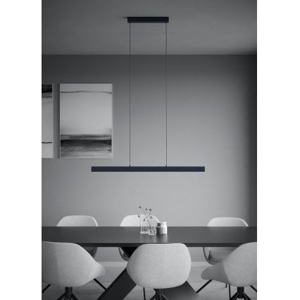 Eglo - Lámpara de araña LED regulable LED/20W/230V 3000K negro