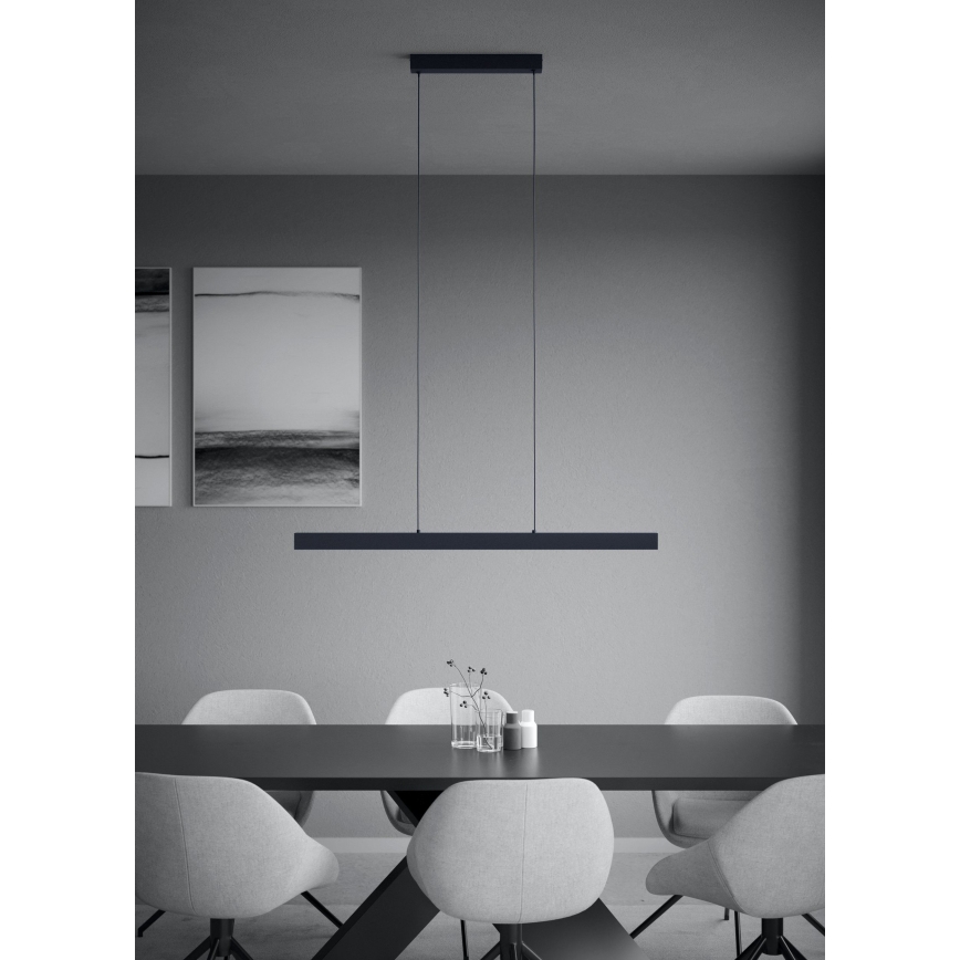 Eglo - Lámpara de araña LED regulable LED/20W/230V 3000K negro