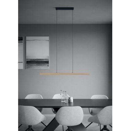 Eglo - Lámpara de araña LED regulable LED/21W/230V 3000K marrón