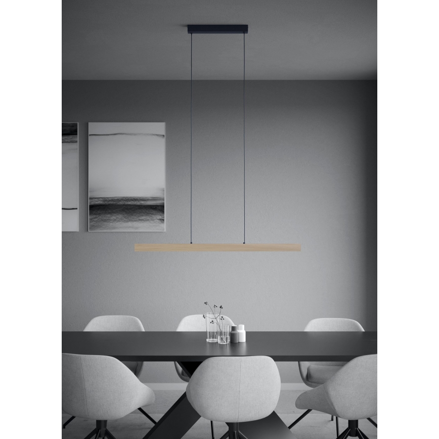 Eglo - Lámpara de araña LED regulable LED/21W/230V 3000K marrón