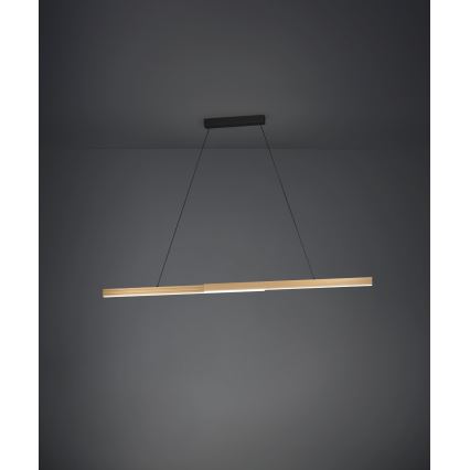 Eglo - Lámpara de araña LED regulable LED/21W/230V 3000K marrón