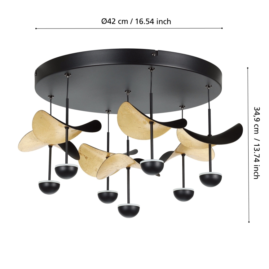 Eglo - Plafón LED regulable 7xLED/2,3W/230V 3000K