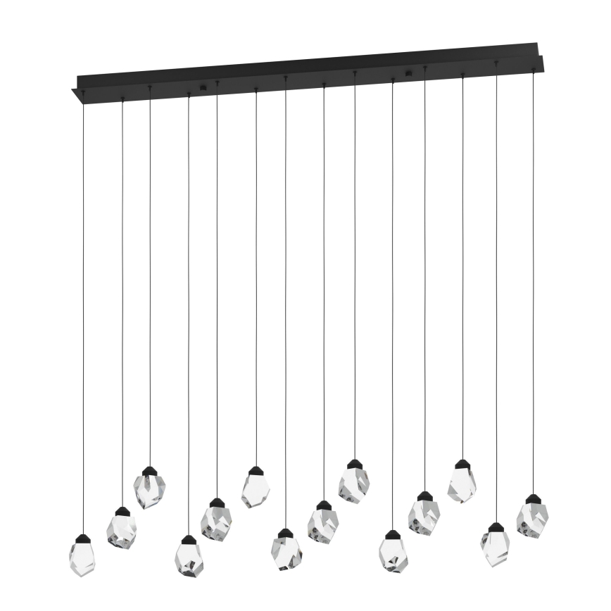 Eglo - Lámpara de araña LED regulable 14xLED/3W/230V 3000K negro/transparente