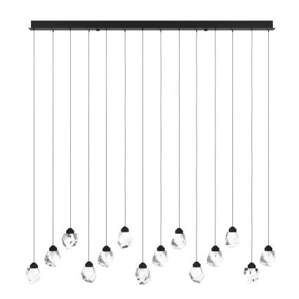 Eglo - Lámpara de araña LED regulable 14xLED/3W/230V 3000K negro/transparente