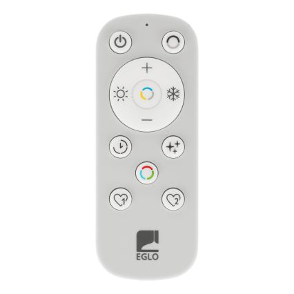 Eglo - Lámpara de techo LED regulable LED/45W/230V 2700-6500K negro/dorado + control remoto