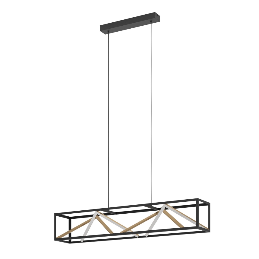 Eglo - Lámpara de araña LED regulable LED/46W/230V 2700-6500K negro/dorado + control remoto