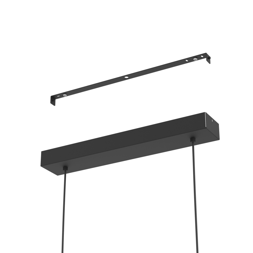 Eglo - Lámpara de araña LED regulable LED/46W/230V 2700-6500K negro/dorado + control remoto