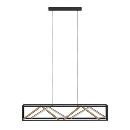 Eglo - Lámpara de araña LED regulable LED/46W/230V 2700-6500K negro/dorado + control remoto