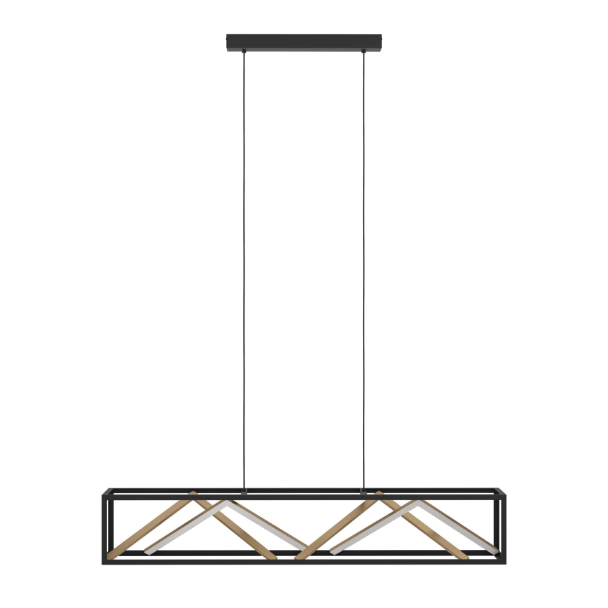 Eglo - Lámpara de araña LED regulable LED/46W/230V 2700-6500K negro/dorado + control remoto