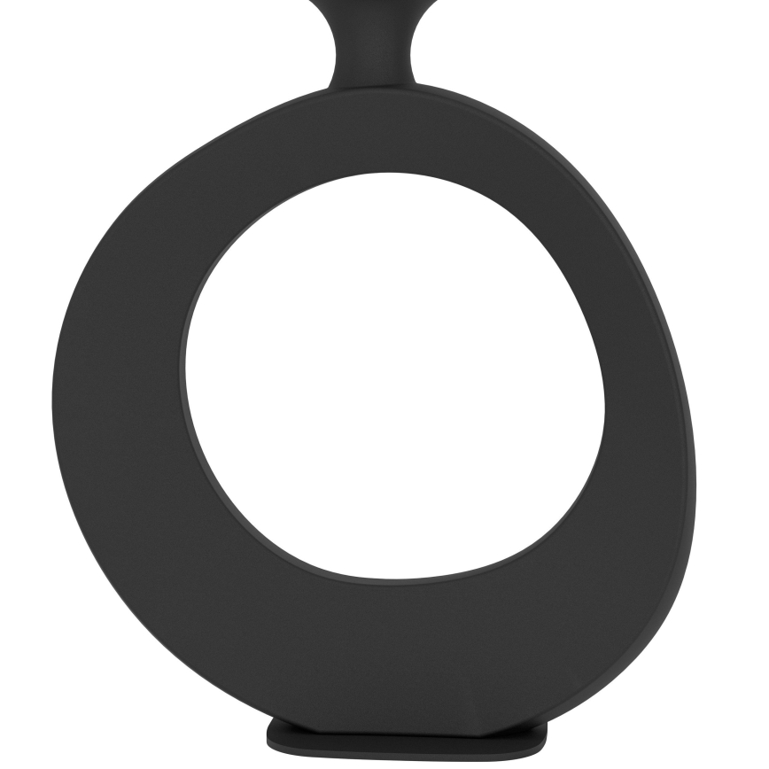 Eglo - Lámpara de mesa 1xE27/60W/230V 52,5 cm negro/color crema