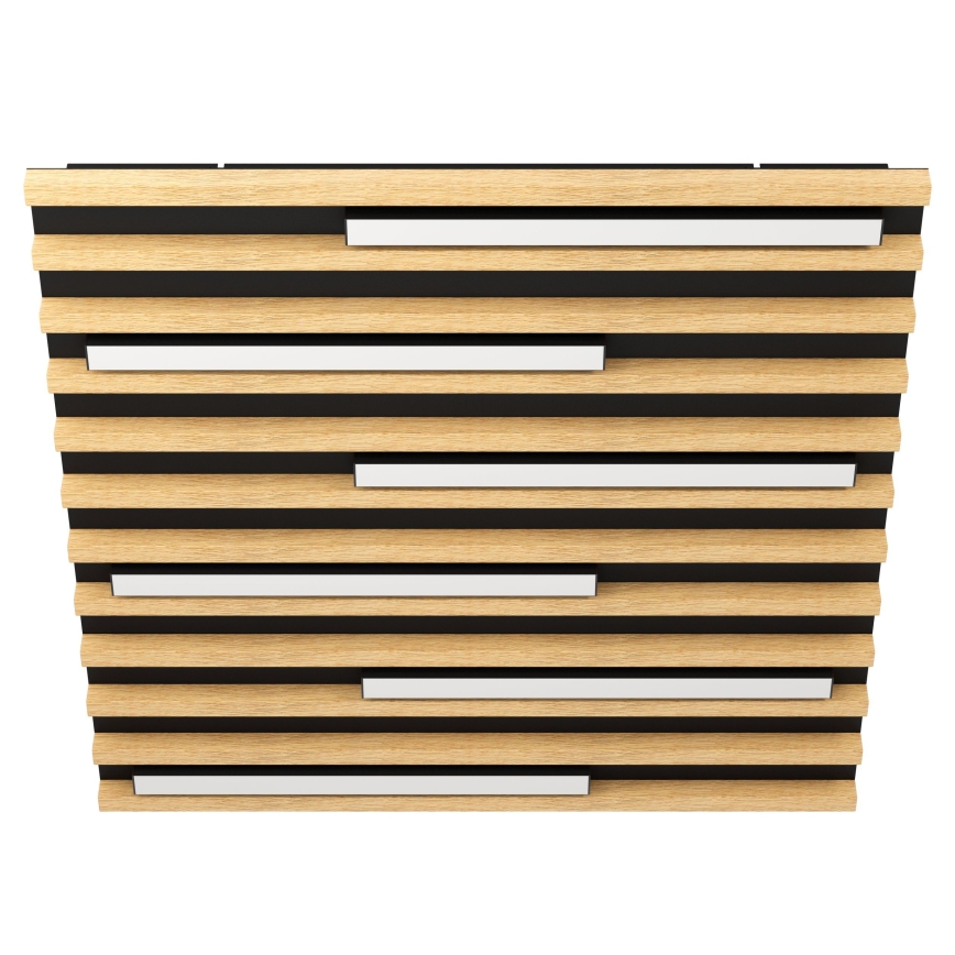 Eglo - Plafón LED regulable 6xLED/8,5W/230V 3000K 57,5x57,5 cm marrón